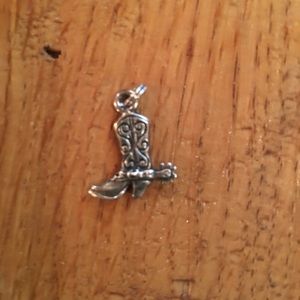 Cowboy boot pendant SS
